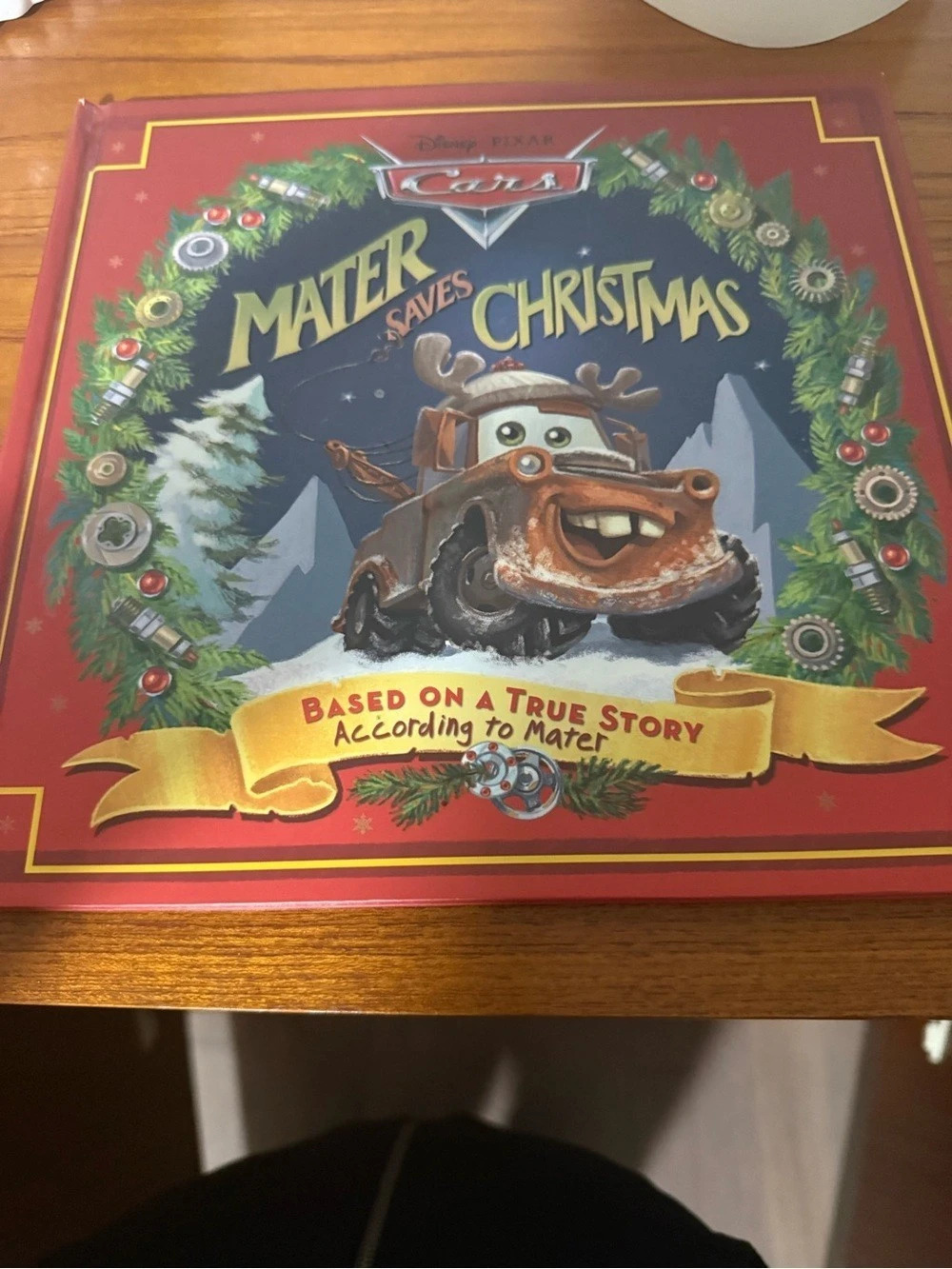 Disney Cars Mater Saves Christmas Book